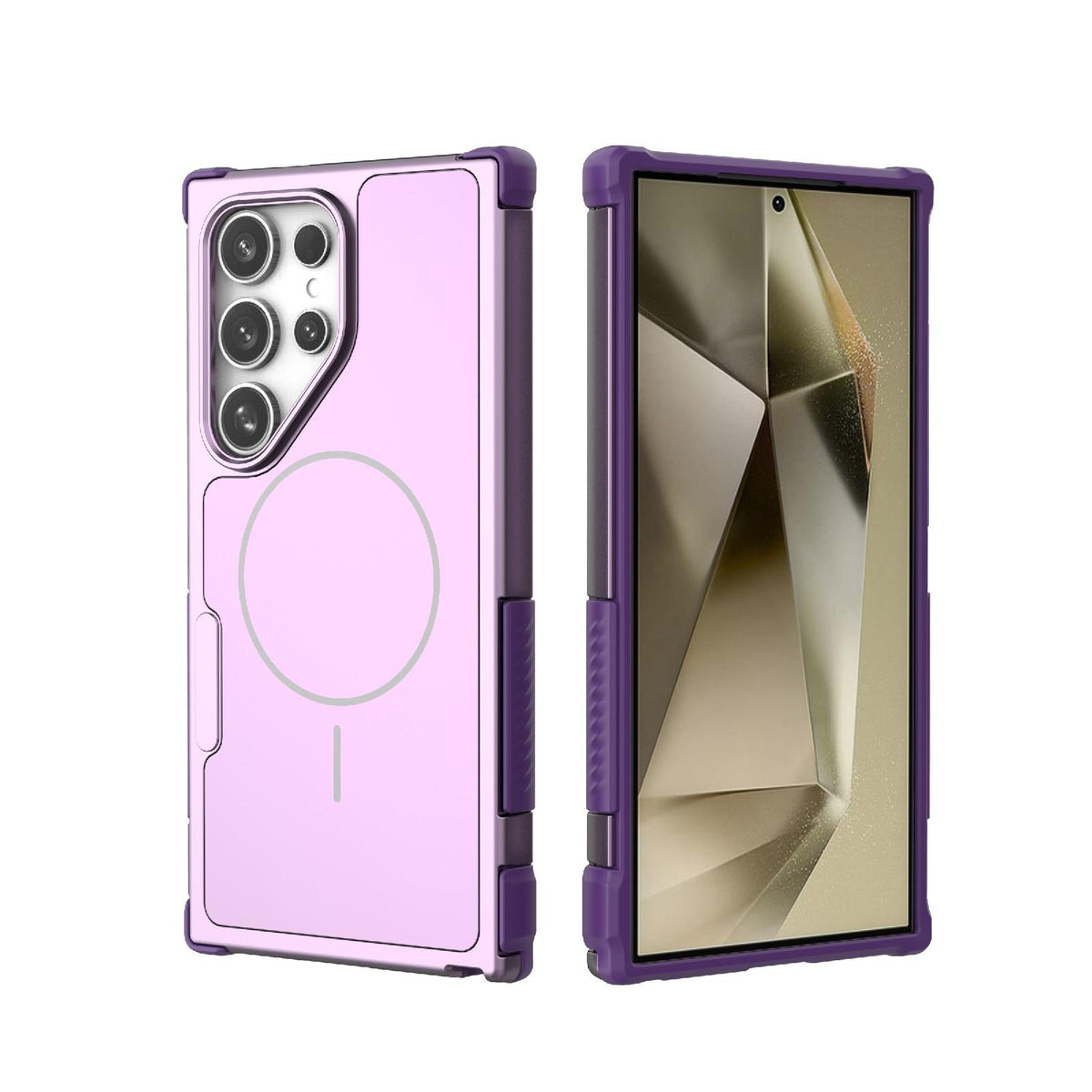 For Galaxy S24 Ultra 5G Heat Dissipation Air Shockproof TPU + PC Magsafe Phone Case - Purple - EDA009498108D