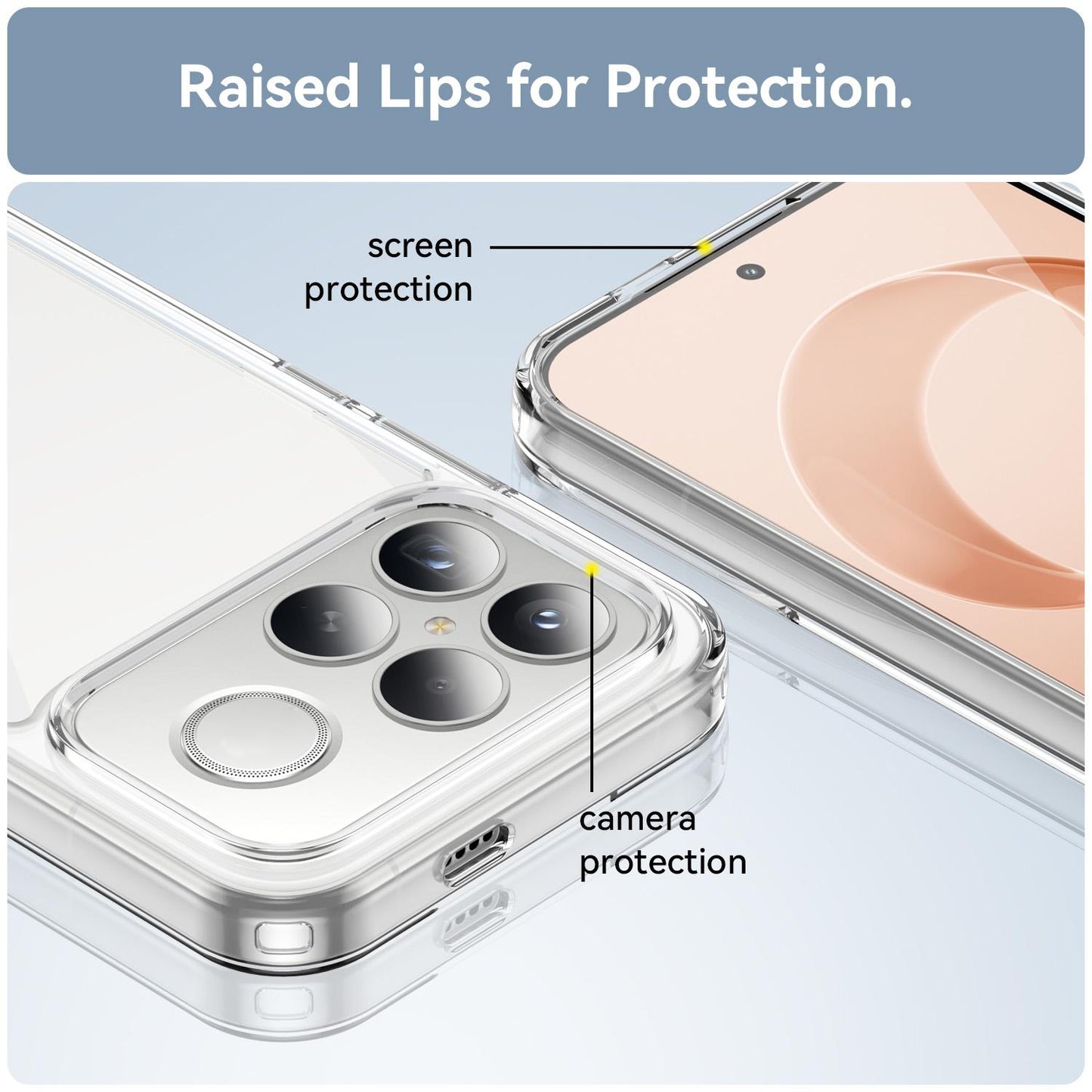 For Redmi K90 Pro Max / Poco F8 Ultra WANLONFENG Electroplated Buttons TPU Acrylic Phone Case with Screen Protector(Black)