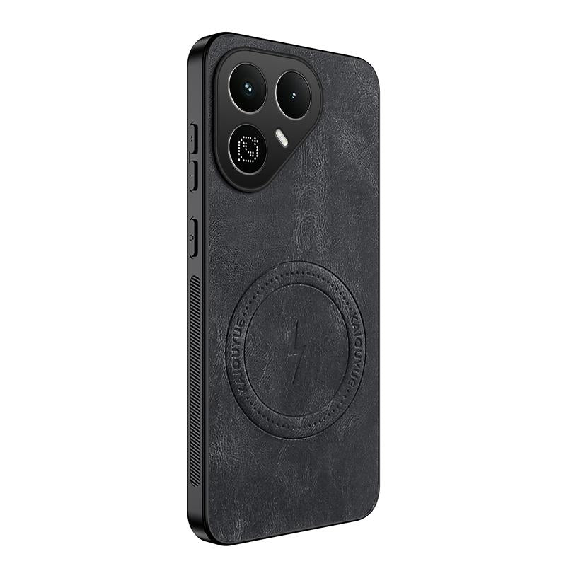 For Tecno Pova 8 5G WANLONFENG SD Series Nappa Texture Magnetic Phone Case(Black)