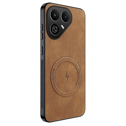For Tecno Pova 8 5G WANLONFENG SD Series Nappa Texture Magnetic Phone Case(Brown)