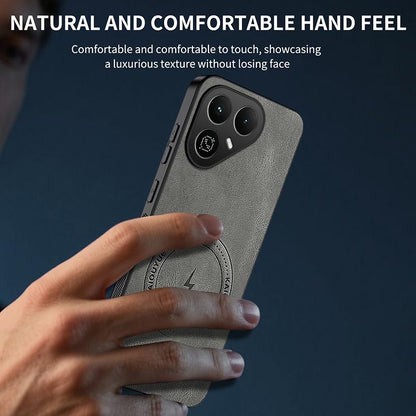 For Tecno Pova 8 5G WANLONFENG SD Series Nappa Texture Magnetic Phone Case(Brown)