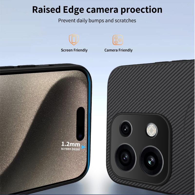 For OPPO Reno16 F / Reno16 FS 5G WANLONFENG TQ Series Magnetic Carbon Fiber Texture PC Hybrid TPU Phone Case - Purple - EDA009515403D