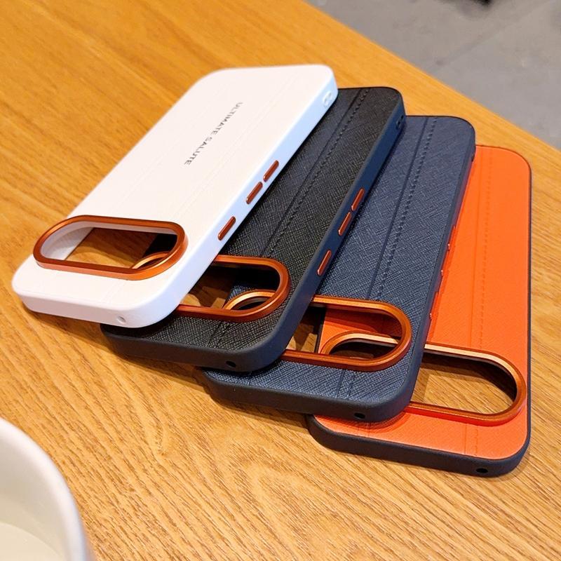 For Google Pixel 11 Metal Camera Lens Frame Buttons Vegan Leather Phone Case(Black)