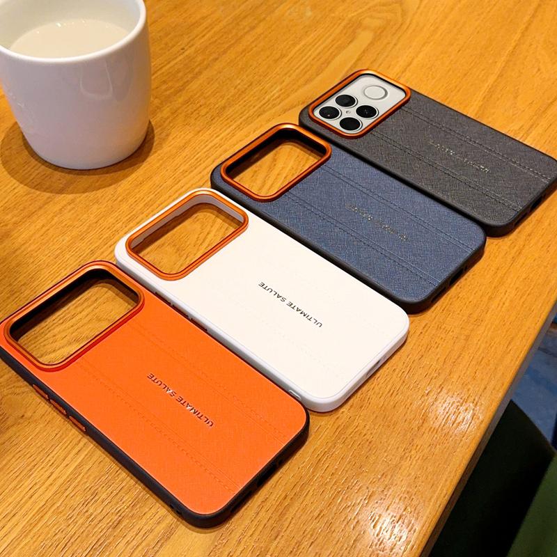 For Redmi K90 Pro Max / Poco F8 Ultra 5G Metal Camera Lens Frame Buttons Vegan Leather Phone Case(White)