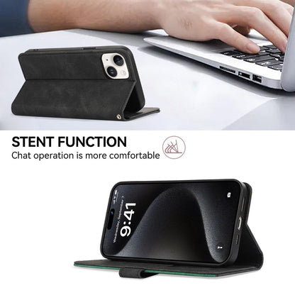 For OPPO A7 Pro Max 5G ABEEL Frosted Magnetic RFID Leather Phone Case(Black)