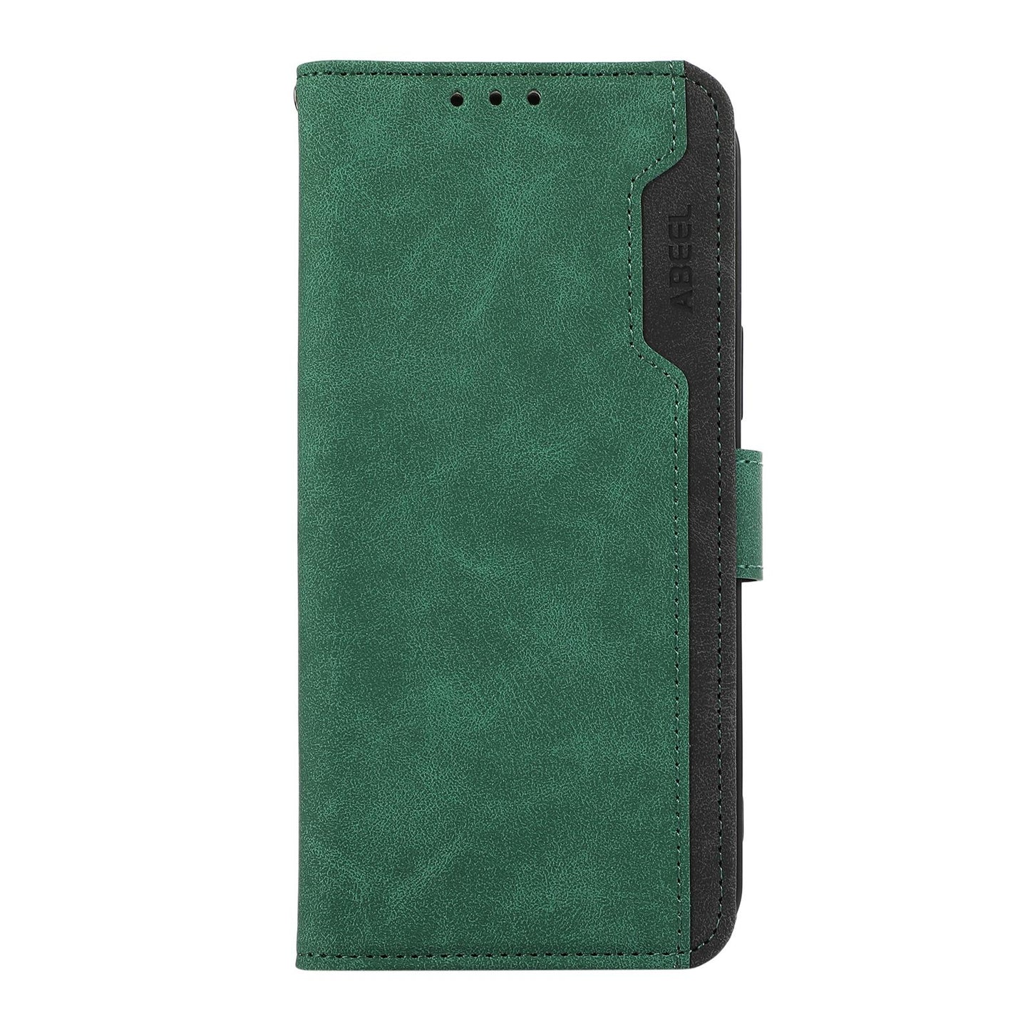 For OPPO A7 Pro Max 5G ABEEL Frosted Magnetic RFID Leather Phone Case(Green)