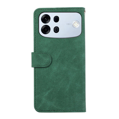 For OPPO A7 Pro Max 5G ABEEL Frosted Magnetic RFID Leather Phone Case(Green)