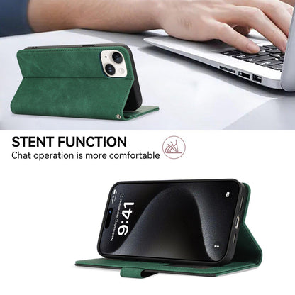 For OPPO A7 Pro Max 5G ABEEL Frosted Magnetic RFID Leather Phone Case(Green)