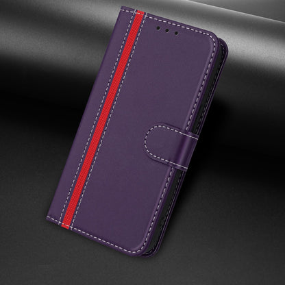 For Redmi K90 Pro Max 5G / Poco F8 Ultra Color Block Card Slots Vegan Leather Phone Case(Purple)