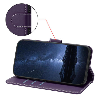 For Redmi K90 Pro Max 5G / Poco F8 Ultra Color Block Card Slots Vegan Leather Phone Case(Purple)