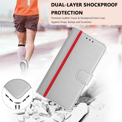For Redmi K90 Pro Max 5G / Poco F8 Ultra Color Block Card Slots Vegan Leather Phone Case(Silver)