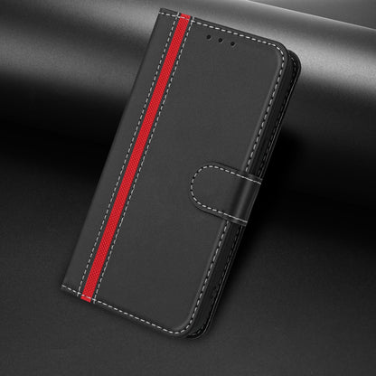 For Redmi K90 Pro Max 5G / Poco F8 Ultra Color Block Card Slots Vegan Leather Phone Case(Black)