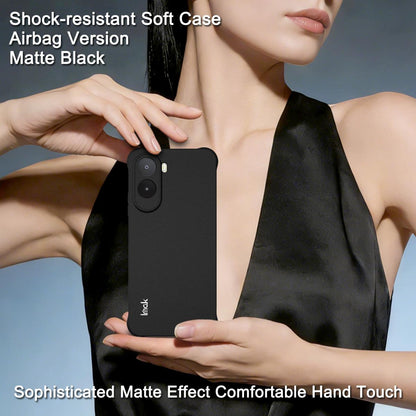 For Redmi A7 Pro 171mm / Poco C85x 5G imak Shockproof Airbag TPU Phone Case - Matte Black - EDA009526002A