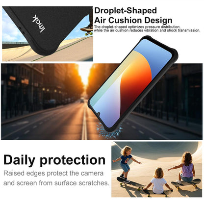 For Redmi A7 Pro 171mm / Poco C85x 5G imak Shockproof Airbag TPU Phone Case - Matte Black - EDA009526002A