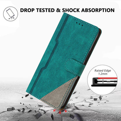 For Redmi K90 ProMax / Poco F8 Ultra 5G Color Matching Buckle Clasp Vegan Leather Phone Case(Green)