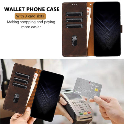 For Redmi K90 ProMax / Poco F8 Ultra 5G Color Matching Buckle Clasp Vegan Leather Phone Case(Brown)