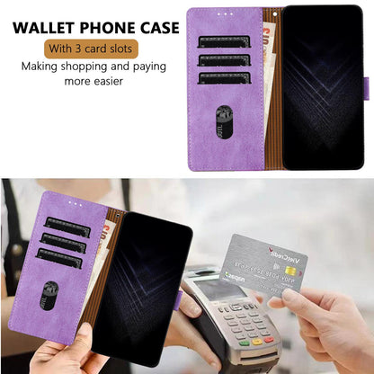 For Redmi K90 ProMax / Poco F8 Ultra 5G Color Matching Buckle Clasp Vegan Leather Phone Case(Purple)