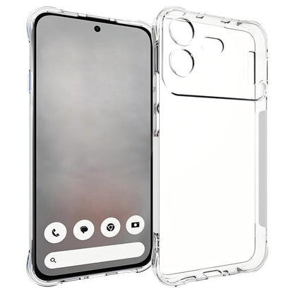 For Nothing Phone 4b WANLONFENG Transparent Four-Corner Shockproof TPU Phone Case with Screen Film(Transparent)