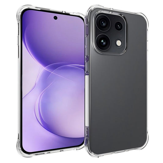 For OPPO Reno16 / Reno16 Pro 5G Global WANLONFENG Transparent Four-Corner Shockproof TPU Phone Case with Screen Film - Transparent - EDA009574713A