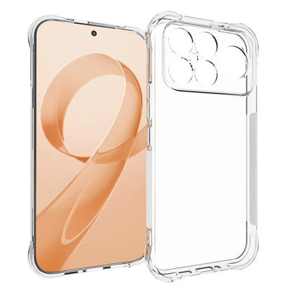 For Redmi K90 Pro Max / Poco F8 Ultra 5G WANLONFENG Transparent Four-Corner Shockproof TPU Phone Case with Screen Film(Transparent)