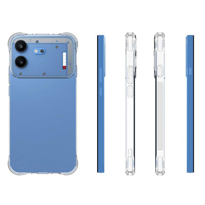 For Nothing Phone 4b WANLONFENG Transparent Four-Corner Shockproof TPU Phone Case with 2pcs Screen Films(Transparent)