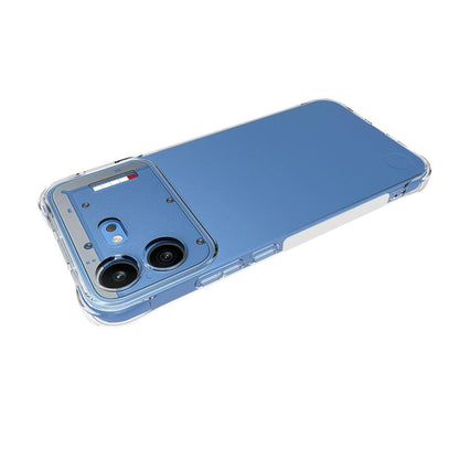 For Nothing Phone 4b WANLONFENG Transparent Four-Corner Shockproof TPU Phone Case with 2pcs Screen Films(Transparent)