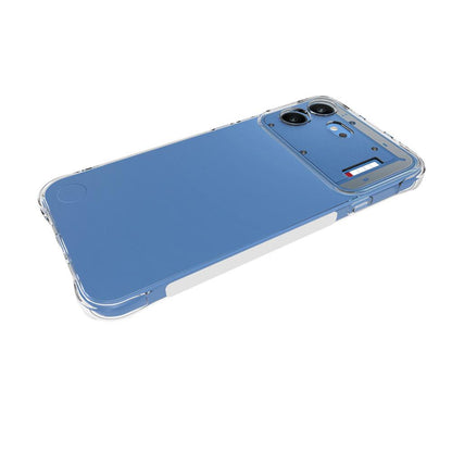 For Nothing Phone 4b WANLONFENG Transparent Four-Corner Shockproof TPU Phone Case with 2pcs Screen Films(Transparent)