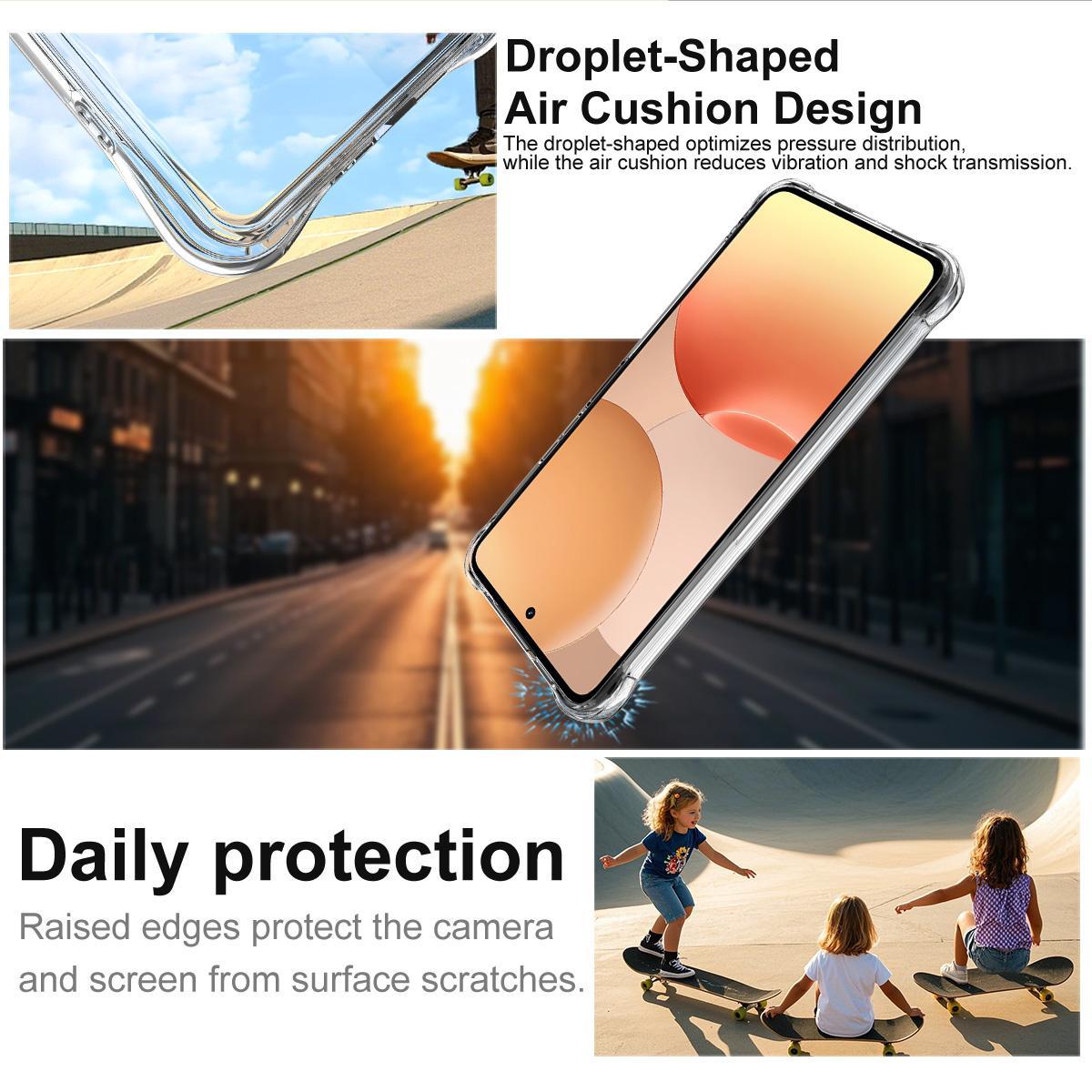 For OnePlus Nord CE6 Lite / Turbo 6X 5G imak Shockproof Airbag TPU Phone Case - Transparent - EDA009603202A