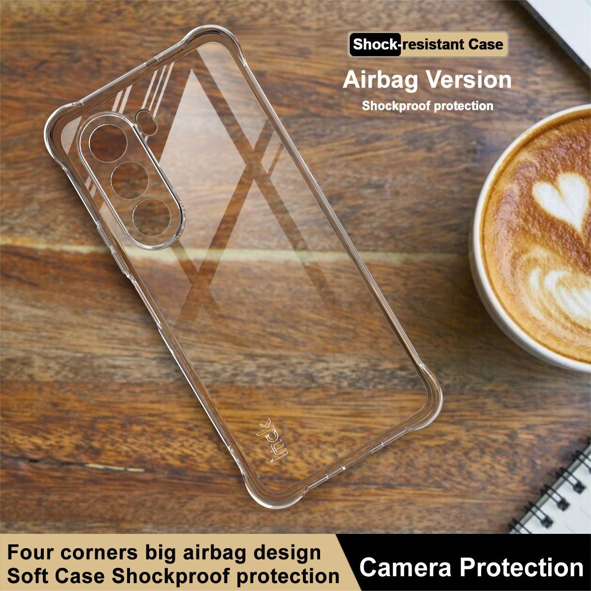 For OnePlus Nord CE6 Lite / Turbo 6X 5G imak Shockproof Airbag TPU Phone Case - Transparent - EDA009603202A