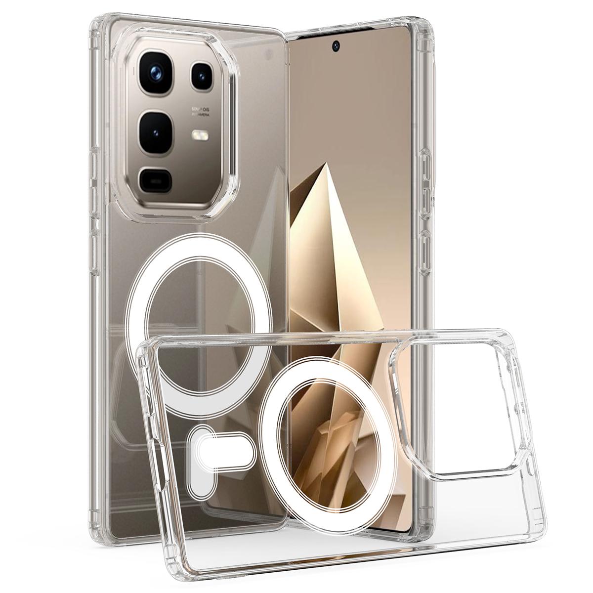 For Infinix  Note 50 Pro+ 5G MagSafe Clear Acrylic PC Hybrid TPU Phone Case - Transparent - EDA009620006A