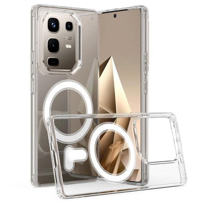 For Infinix  Note 50 Pro+ 5G MagSafe Clear Acrylic PC Hybrid TPU Phone Case - Transparent - EDA009620006A