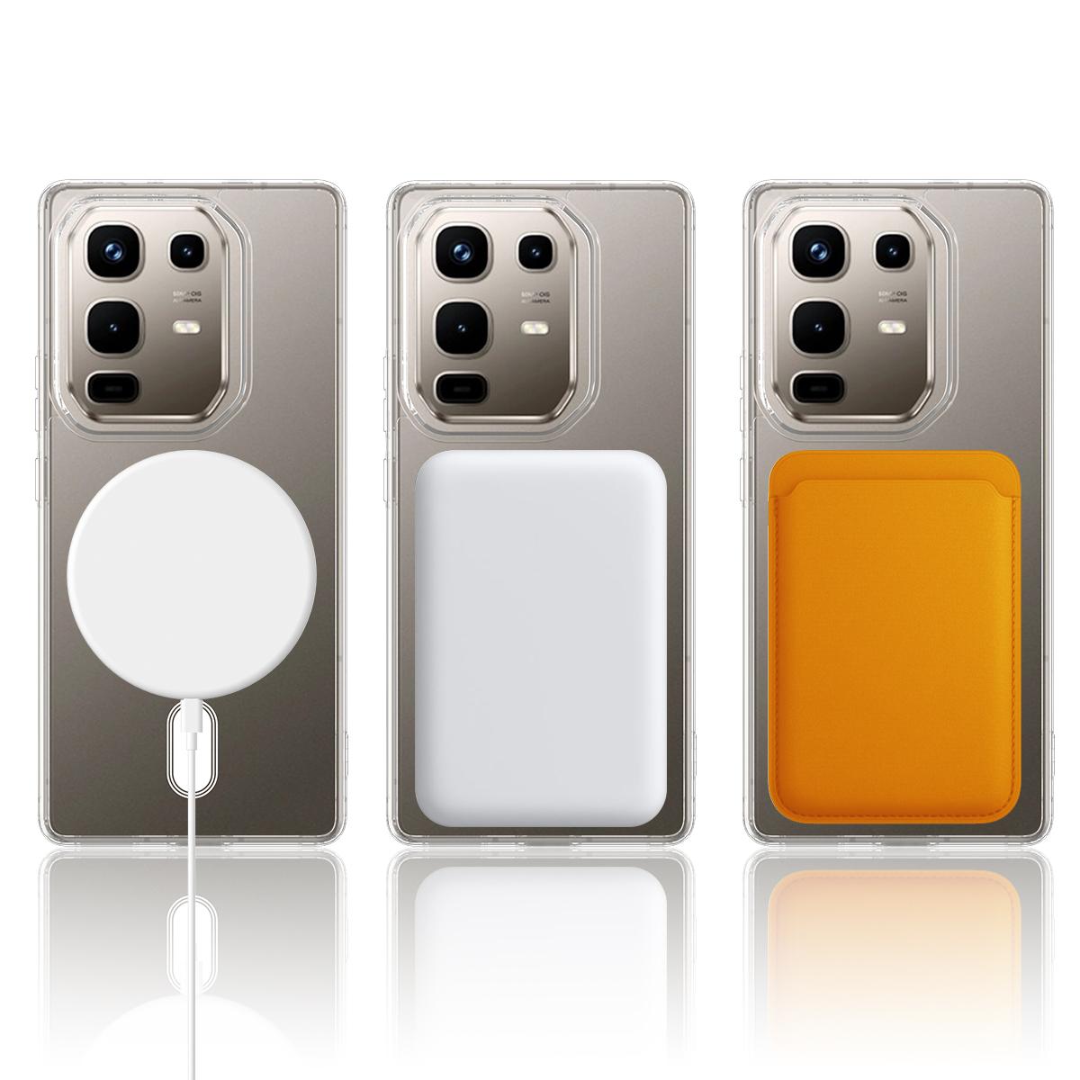 For Infinix  Note 50 Pro+ 5G MagSafe Clear Acrylic PC Hybrid TPU Phone Case - Transparent - EDA009620006A