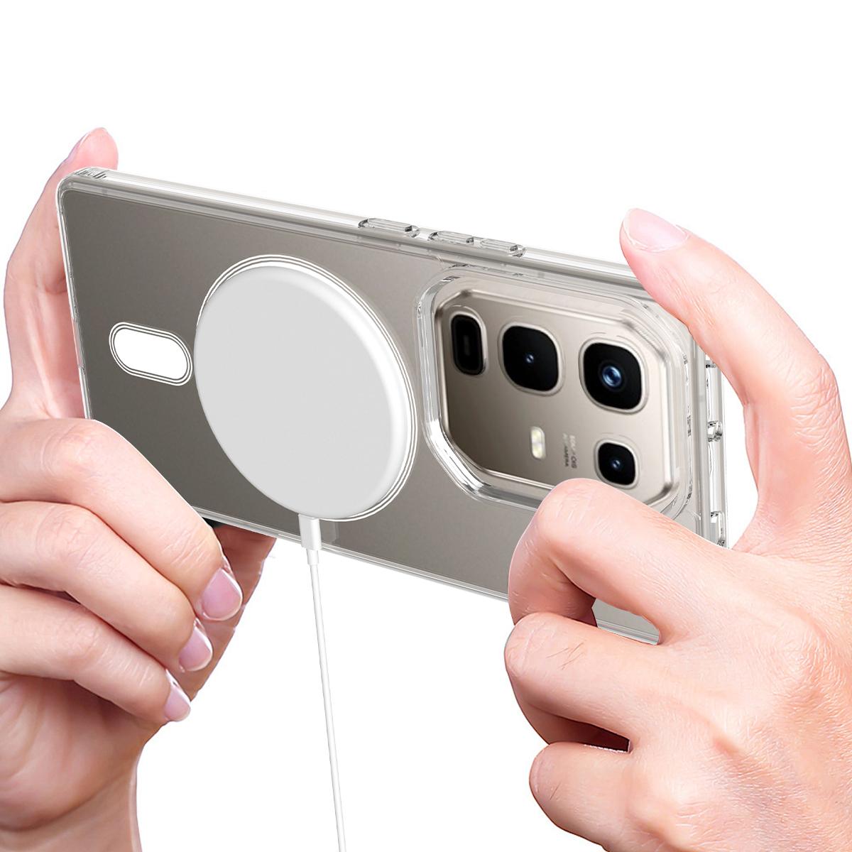For Infinix  Note 50 Pro+ 5G MagSafe Clear Acrylic PC Hybrid TPU Phone Case - Transparent - EDA009620006A