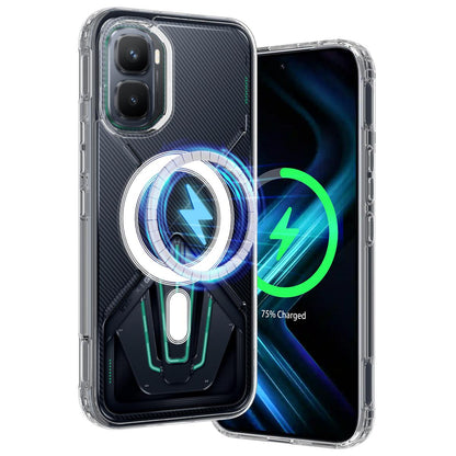 For Infinix GT 50 Pro 5G MagSafe Clear Acrylic PC Hybrid TPU Phone Case - Transparent - EDA009620008A