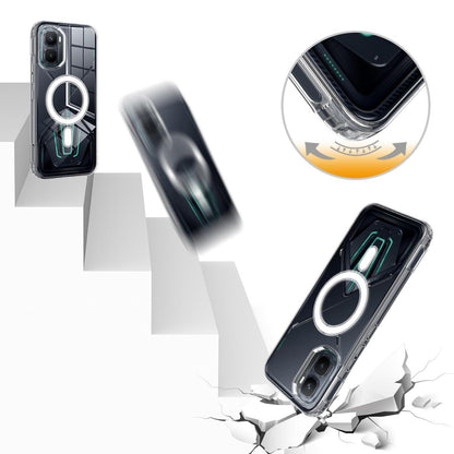 For Infinix GT 50 Pro 5G MagSafe Clear Acrylic PC Hybrid TPU Phone Case - Transparent - EDA009620008A