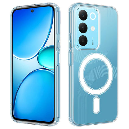 For Realme 15x 5G India / C100 5G MagSafe Clear Acrylic PC Hybrid TPU Phone Case - Transparent - EDA009620204A