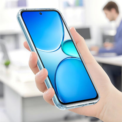 For Realme 15x 5G India / C100 5G MagSafe Clear Acrylic PC Hybrid TPU Phone Case - Transparent - EDA009620204A