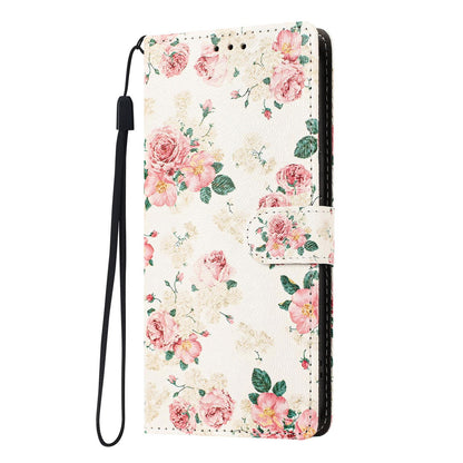 For Redmi K90 Pro Max / Poco F8 Ultra 5G CH002 Colored Drawing Buckle Clasp Vegan Leather Phone Case(Roses)