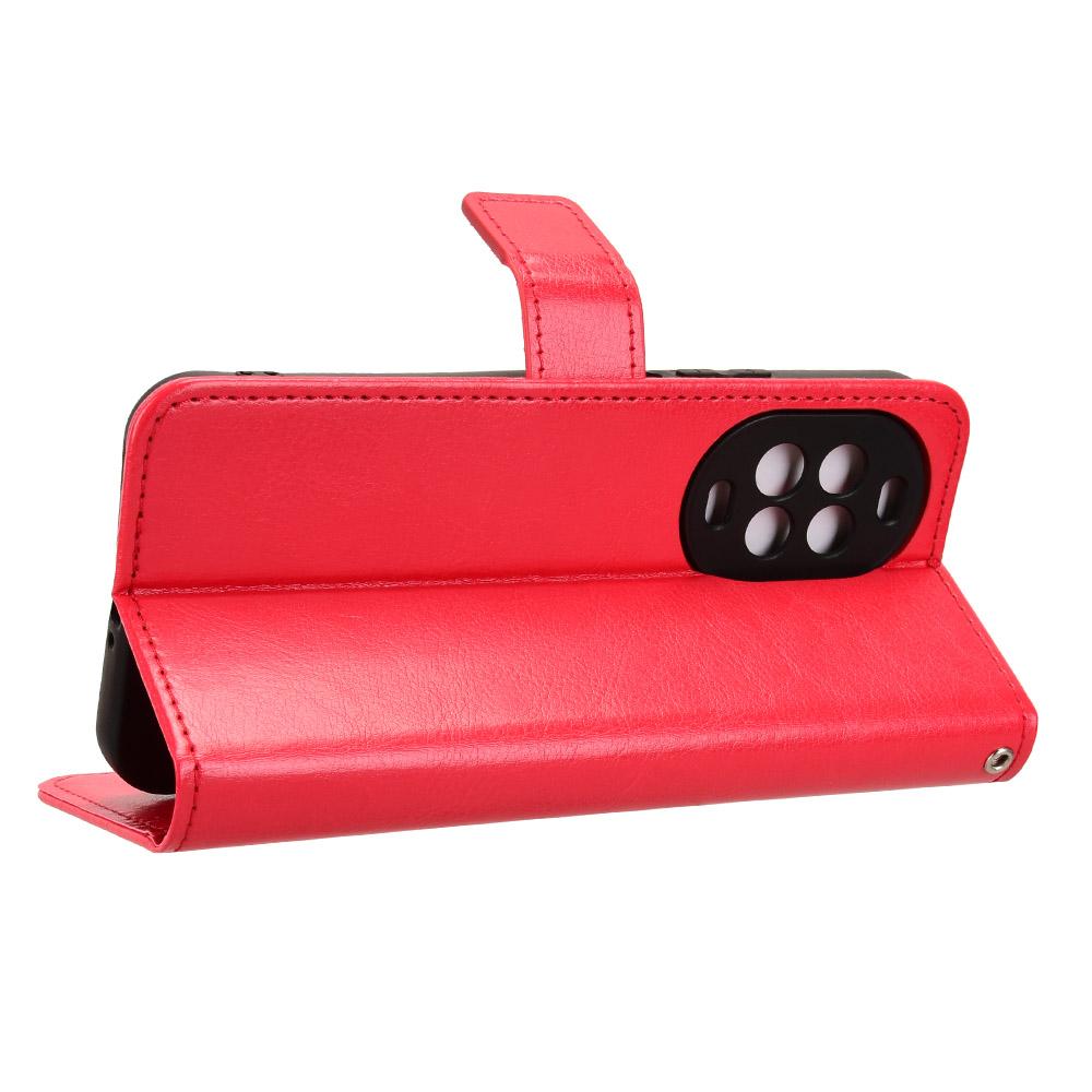 For Huawei nova 16z 5G Retro Crazy Horse Texture Vegan Leather Phone Case - Red - EDA009637504B