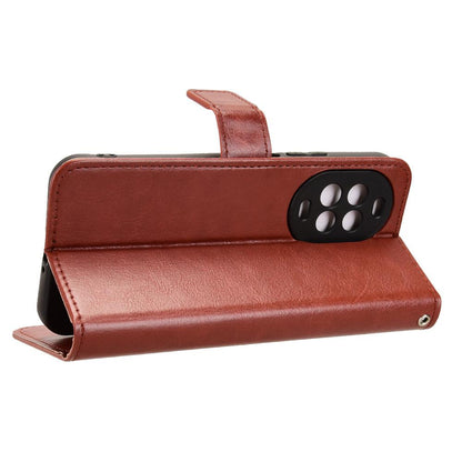 For Huawei nova 16z 5G Retro Crazy Horse Texture Vegan Leather Phone Case - Brown - EDA009637504D
