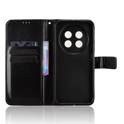 For Huawei Enjoy 90 Pro Max 5G / nova 15 Max Retro Crazy Horse Texture Vegan Leather Phone Case - Black - EDA009637505A