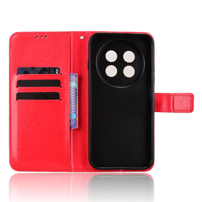 For Huawei Enjoy 90 Pro Max 5G / nova 15 Max Retro Crazy Horse Texture Vegan Leather Phone Case - Red - EDA009637505B