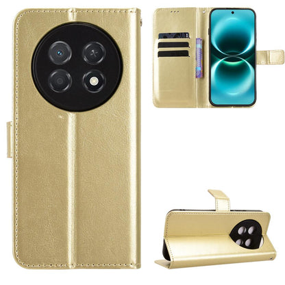 For Huawei Enjoy 90 Pro Max 5G / nova 15 Max Retro Crazy Horse Texture Vegan Leather Phone Case - Gold - EDA009637505C