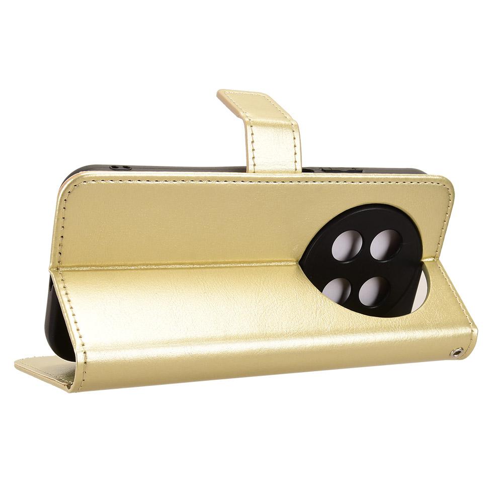 For Huawei Enjoy 90 Pro Max 5G / nova 15 Max Retro Crazy Horse Texture Vegan Leather Phone Case - Gold - EDA009637505C