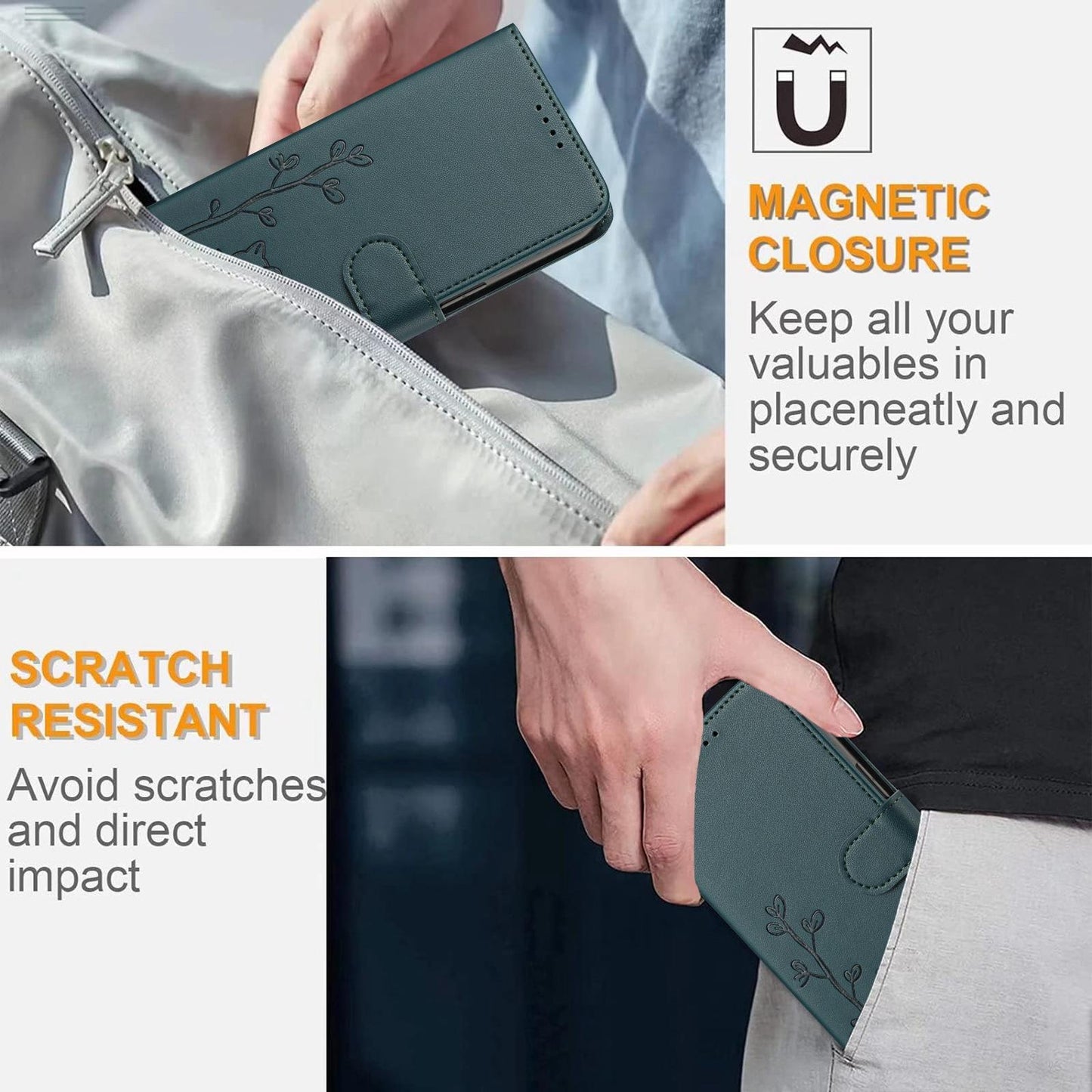 For Xiaomi Poco F8 Ultra 5G / Redmi K90 Pro Max YX0014 Cat Watering Tree Buckle Vegan Leather Phone Case with Lanyard(Dark Green)