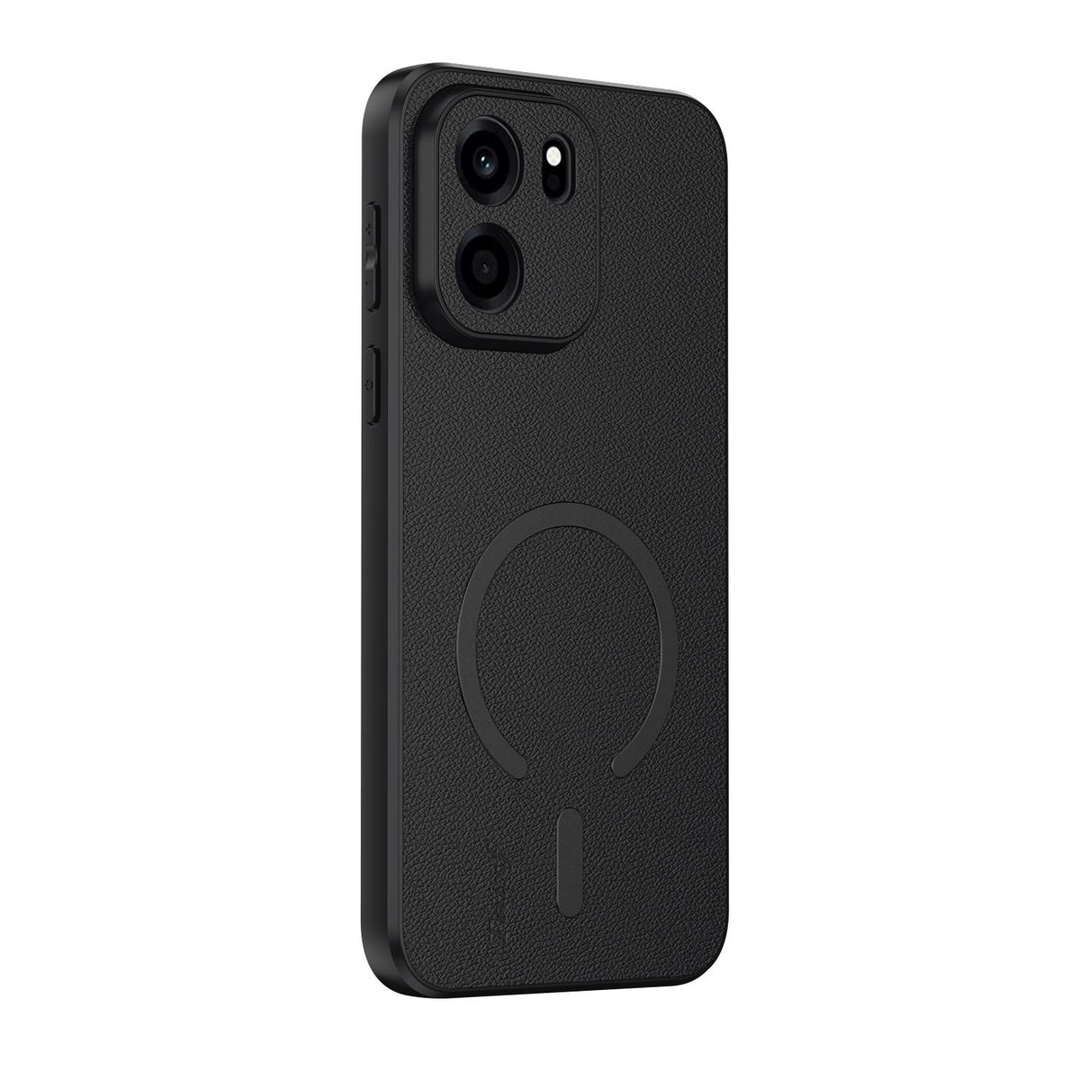 For One Plus Turbo 6V Sheepskin Vegan Leather Magnetic Phone Case - Black - EDA009665405B
