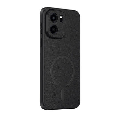 For One Plus Turbo 6V Sheepskin Vegan Leather Magnetic Phone Case - Black - EDA009665405B