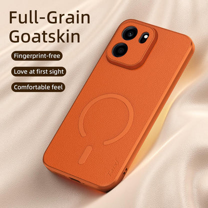 For One Plus Turbo 6V Sheepskin Vegan Leather Magnetic Phone Case - Black - EDA009665405B