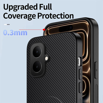 For Infinix Smart 10 4G WANLONFENG Kickstand Carbon Fiber Texture Magnetic Phone Case - Grey - EDA009665514B
