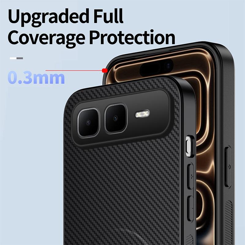 For Infinix Smart 10 Plus WANLONFENG Kickstand Carbon Fiber Texture Magnetic Phone Case - Grey - EDA009665515B